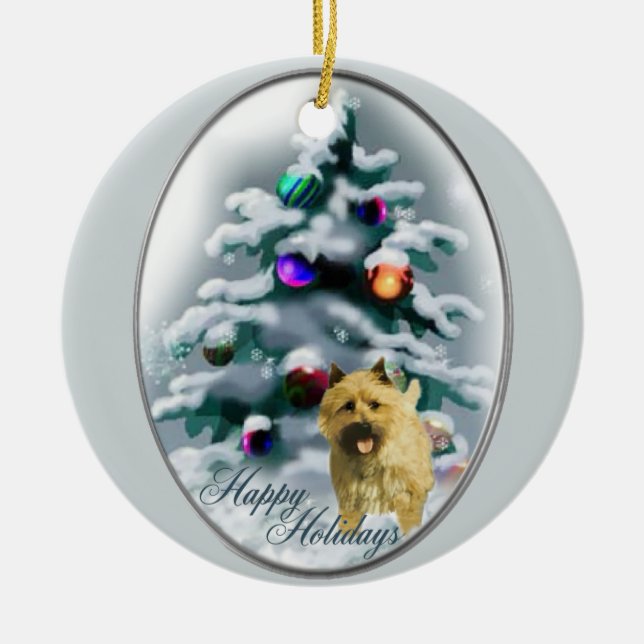 Kairn Terrier-julklappar Ornament (Framsidan)