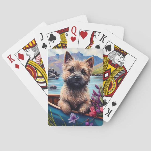 Kairn Terrier på en Paddle: En kristen Äventyr Casinokort (Baksidan)
