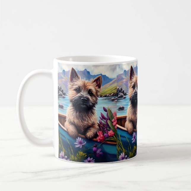 Kairn Terrier på en Paddle: En kristen Äventyr Kaffemugg (Vänster)