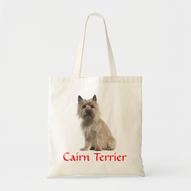 Kairn Terrier Puppy Hund Beach Toit Bag Tygkasse (Framsidan)