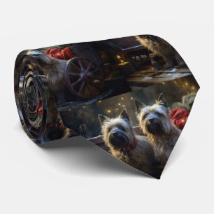 Kairn Terrier Snowy Sleigh-juldekretet Slips