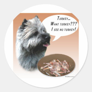 Kairn Terrier Turkiet Runt Klistermärke