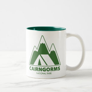 Kairngorms nationalparksbergen Camping Två-Tonad Mugg