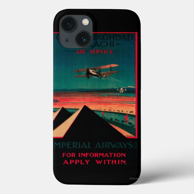 Kairo - Bagdad - Karachi Luft Vintage affisch (Baksida)