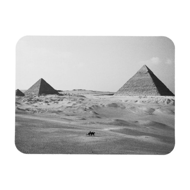 Kairo Egypten, Giza Pyramiderna Magnet (Horisontell)