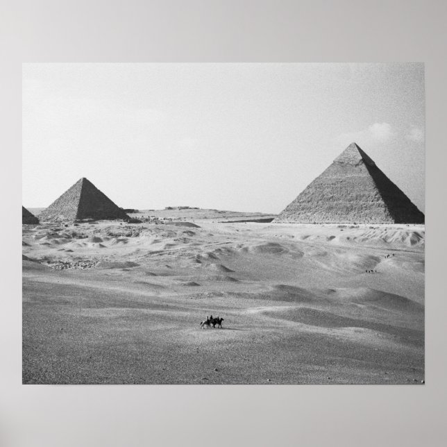 Kairo Egypten, Giza Pyramiderna Poster (Framsidan)