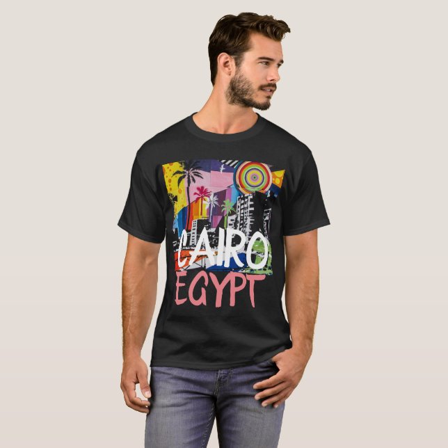 KAIRO EGYPTEN Graffiti   T Shirt (Hel framsida)