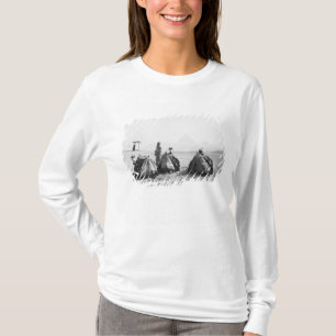 Kairo Egypten, kameljockeys Giza pyramiderna (NR) T-shirt