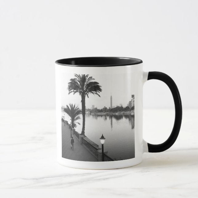 Kairo Egypten, Längs Nilen Mugg (Höger)