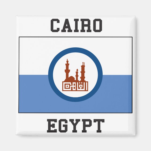 Kairo Egypten Magnet (Framsidan)