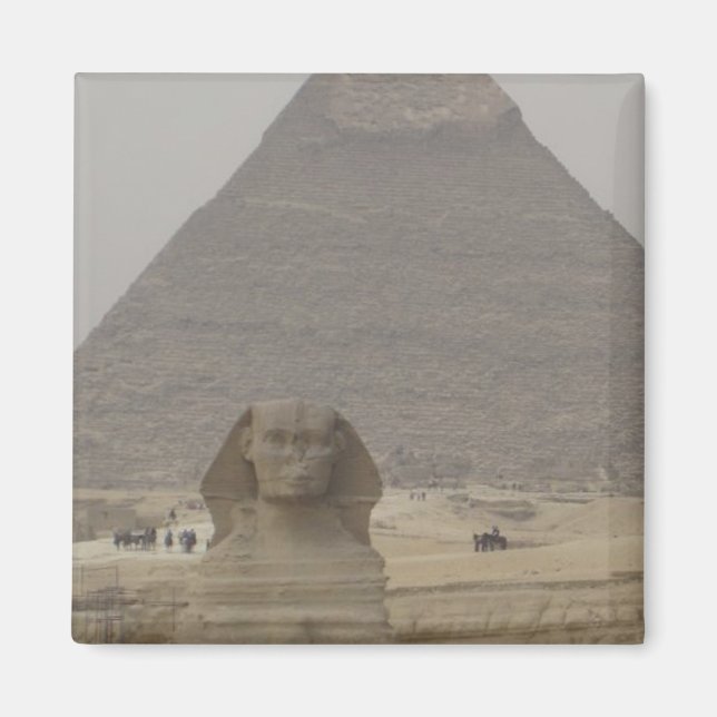 Kairo Egypten Pyramid/Sphynx Magnet (Framsidan)