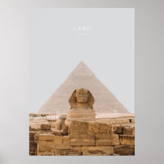 Kairo, Egypten Travel Artwork Poster