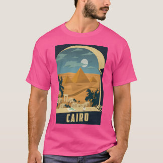 Kairo Egypten Vintage resor Decal T Shirt