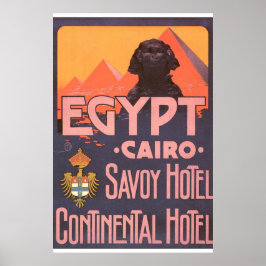 Kairo Egypten Vintage resor Poster