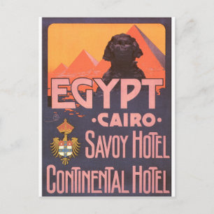 Kairo Egypten Vintage resor Poster Vykort