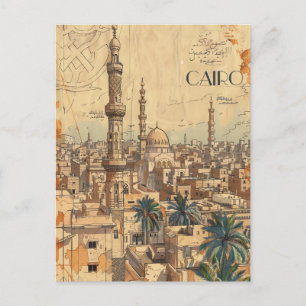 Kairo Egypten Vykort