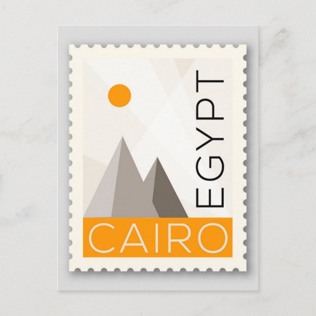 Kairo Egypten Vykort (Framsida)