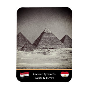 Kairo, egyptiska pyramider - antikens Egypten /Une Magnet