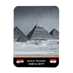 Kairo, egyptiska pyramider - antikens Egypten /Une Magnet