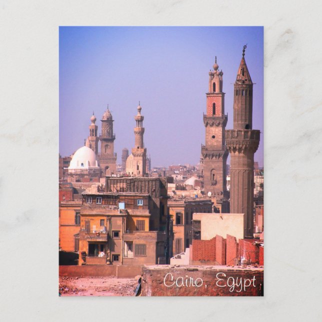 Kairo Minarets & Ancient City / Egypten Vykort (Framsida)