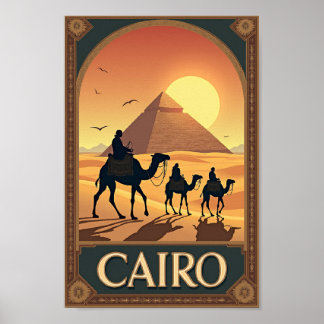 Kairo - Retro Travel Art Poster