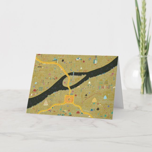 Kairo-Revolution - kort (Framsida)