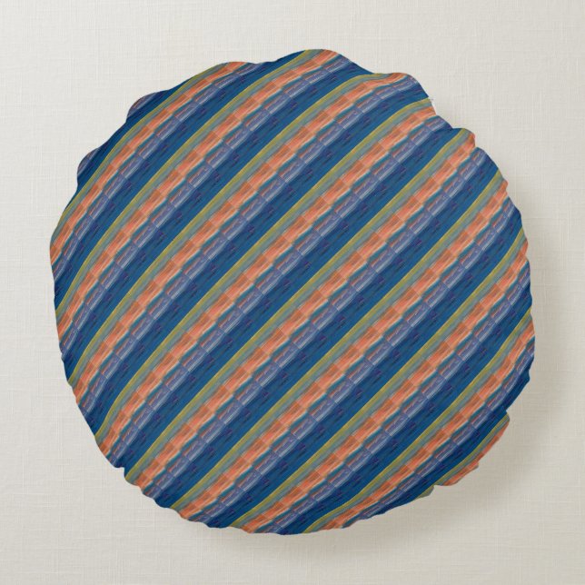 Kairo Stripe Rund Kudde (Baksidan)