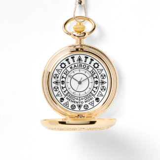 KAIROS Memento Mori Industriellt emblem fickur Armbandsur