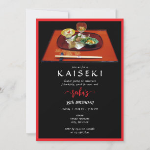 Kaiseki Japansk privat Chef-skript Inbjudningar