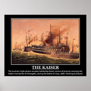 Kaiser Imperial Austria Navy Vintage bild Poster