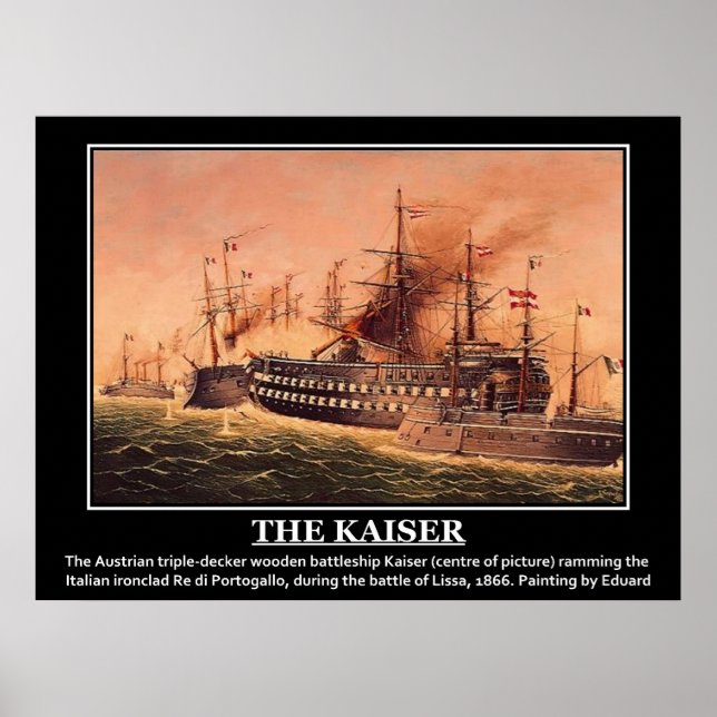 Kaiser Imperial Austria Navy Vintage bild Poster (Framsidan)