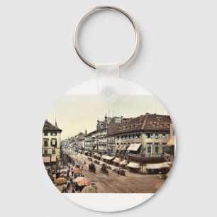Kaiser Strasse, Karlsruhe, Baden, tyskland Nyckelring