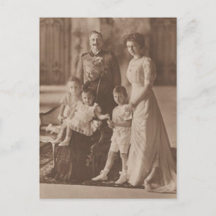 KAISER Wilhelm II & Dotter & barnbarn #041D Vykort