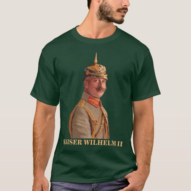 Kaiser Wilhelm II, Emperor of Tyskland T-Shirt (Framsida)