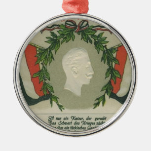 Kaiser Wilhelm II Julgransprydnad Metall