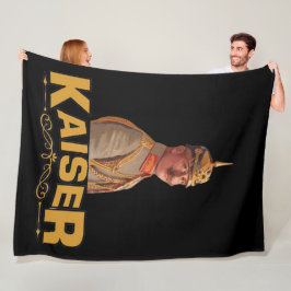 Kaiser Wilhelm II, kejsare av Tyskland Fleecefilt