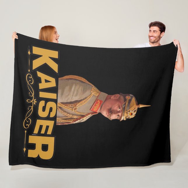 Kaiser Wilhelm II, kejsare av Tyskland  Fleecefilt (På plats)