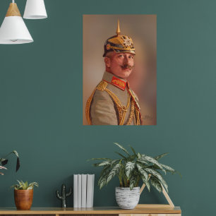 Kaiser Wilhelm II, kejsare av Tyskland med signatu Poster