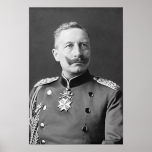 Kaiser Wilhelm II Porträtt - 1902 Poster