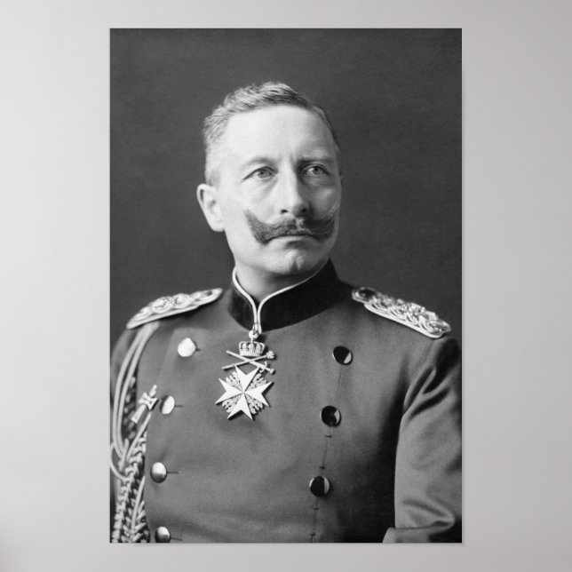 Kaiser Wilhelm II Porträtt - 1902 Poster (Framsidan)
