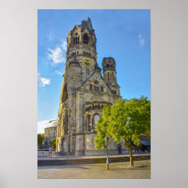 Kaiser Wilhelm minneskyrka ruiner, Berlin Poster