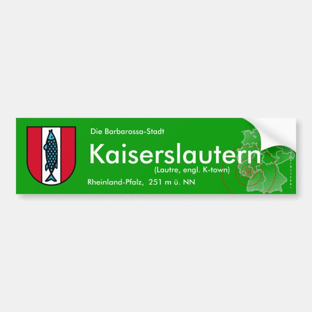 Kaiserslautern 4 bildekal (Framsidan)