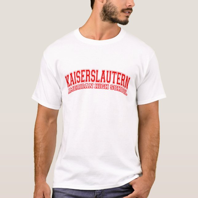 Kaiserslautern amerikanhögstadium tee (Framsida)