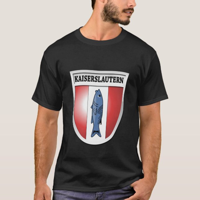 Kaiserslautern vapensköldmanar mörk T-Shirt0011 Tee Shirt (Framsida)