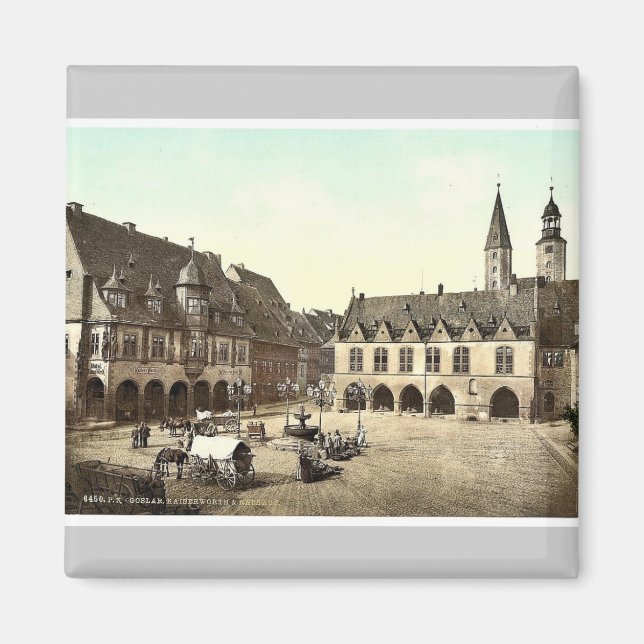 Kaiserworth och stadshuset, Goslar, Hartz, Tysklan Magnet (Framsidan)