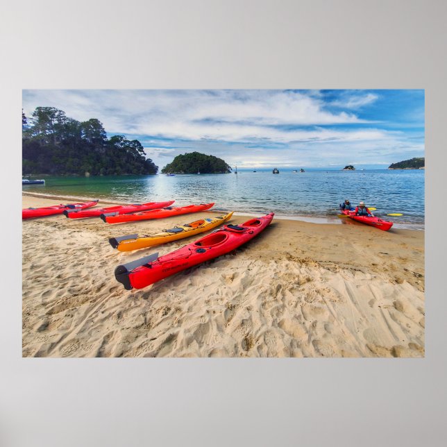 Kaiteriteri, Nelson Beach, Nya Zeeland Poster (Framsidan)
