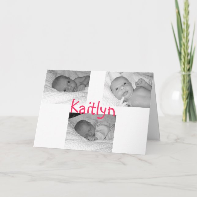 kaitlynfödelse meddelar meddelande (Framsida)