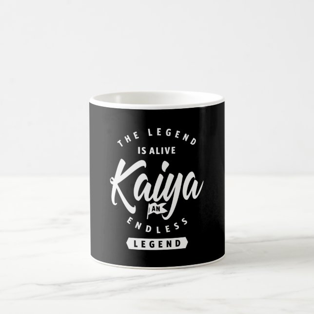 Kaiya Personlig Namn Birthday Gift Kaffemugg (Center)