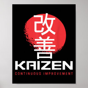 Kaizen Continuous Improvement Kai Zen Japanmos Poster