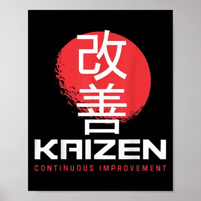 Kaizen Continuous Improvement Kai Zen Japanmos Poster (Framsidan)